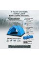 4 kişilik otomatik kamp çadırı – çift katmanlı, suya dayanıklı, hızlı kurulum outdoor aile ve doğa çadırı 200x200x140 cm, cd10yt0010-12405, spor & outdoor, Buffer