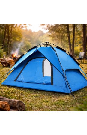 4 Kişilik Otomatik Kamp Çadırı – Çift Katmanlı, Suya Dayanıklı, Hızlı Kurulum Outdoor Aile ve Doğa Çadırı 200x200x140 cm