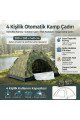 4 kişilik otomatik kamp çadırı kamuflaj kumaş outdoor çadır hızlı kurulum doğa kamp çadırı 200 x 200 x 140 cm, cd05yt0005-59366, spor & outdoor, Buffer