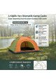 4 kişilik yarı otomatik kamp çadırı – suya dayanıklı, hızlı kurulumlu outdoor aile çadırı, doğa, kamp ve piknik 200x200x135 cm, cd17yt0017-77822, spor & outdoor, Buffer