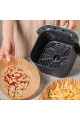 buffer® 50 adet 20 cm air fryer pişirme kağıdı tek kullanımlık yağ geçirmez yuvarlak tabak model pvc, 8684003012516, mutfak ürünleri, Buffer