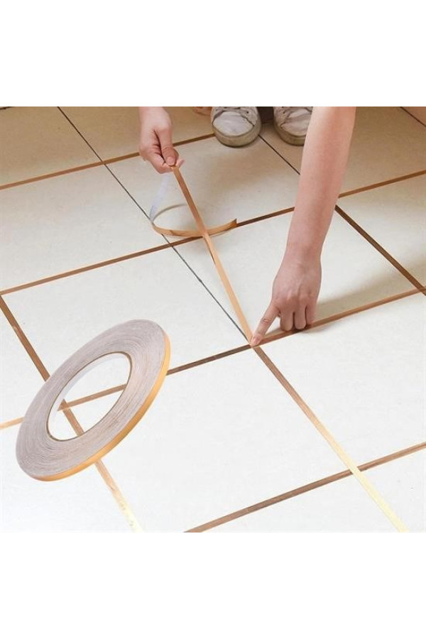 50 metre fayans arası şerit dekoratif yapışkan renkli dekor su geçirmez sızdırmaz altın bant, mus5747916833383, bant ve yapıştırıcılar, Quilling Seti