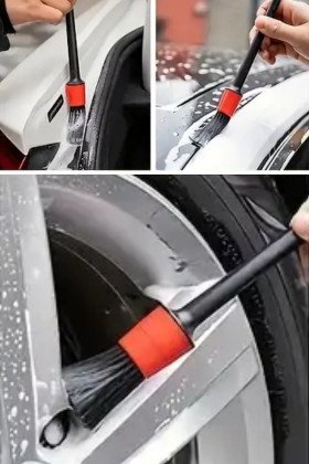 5’li Çok Amaçlı Araç İçi ve Dış Yüzey Temizlik & Detaylandırma Fırça Seti