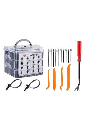 630 Adet Trim Klips Seti – Oto Panel, Kapı Döşeme, Tampon ve Pervaz İçin Evrensel Raptiye Bağlantı Elemanları 630 Adet Trim Klips Seti – Oto Panel, Kapı Döşeme, Tampon ve Pervaz İçin Evrensel Raptiye Bağlantı Elemanları