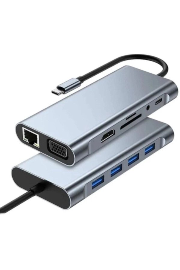 8in1 Type-C Çoklayıcı Hub HDMI 4K USB 3.0 SD TF Kart RJ45 Ethernet Dönüştürücü Adaptör, XAC97YT0097-93653 8in1 type-c çoklayıcı hub hdmi 4k usb 3.0 sd tf kart rj45 ethernet dönüştürücü adaptör, xac97yt0097-93653, şarj cihazları, kablolar ve dönüştürücü, Buffer