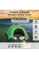 8 kişilik otomatik kurulum kamp çadırı – outdoor , suya dayanıklı hızlı kurulum piknik ve doğa i̇çin geniş aile çadırı 250x250x165 cm, cd08yt0008-32565, spor & outdoor, Buffer