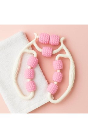 9 Tekerlekli Lenfatik Masaj Roller – Selülit Giderici, Cilt Sıkılaştırıcı, Bacak Kol Sırt Masaj Aleti