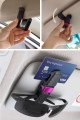 araç i̇çi güneşliğe takılan 2'li gözlük,kart,para takmalık aparat, af67yt0067-47598, oto bakım, temizlik ve aksesuar, Buffer