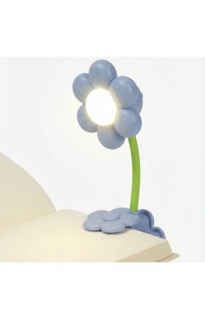 Ayçiçeği Model Mandallı LED Kitap Okuma Lambası – Kıvrılabilir Esnek Gövdeli, Taşınabilir Gece Lambası & Masaüstü Okuma Işığı