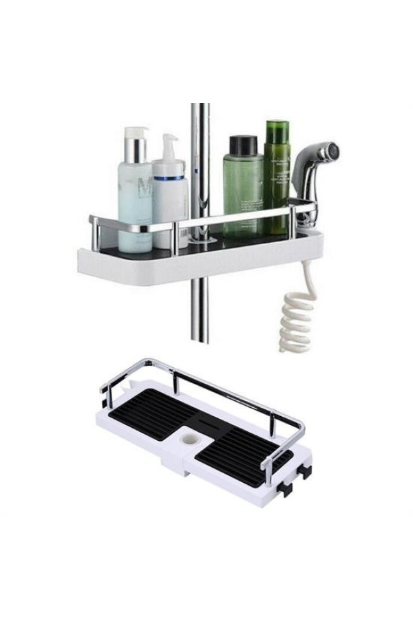 banyo direğine asılabilir köşelik şampuanlık sabunluk çift askılı düzenleyici raf paslanmaz, 99223810516, ev bakım ve temizlik, Quilling Seti
