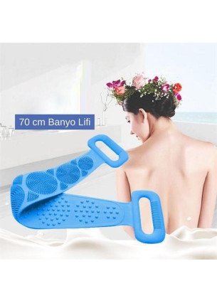 Çift Taraflı Banyo Hamam Lifi Silikon Masajlı Yumuşak Duş Lifi Uzun Ömürlü Hazır Banyo Kesesi