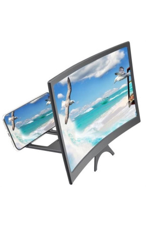 Curved Model Katlanabilir 3D Ekran Büyütücü Amplifikatör Projektör Standı Tüm Akıllı Telefon