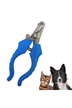 Evcil Hayvan Kedi ve Köpek Paslanmaz Çelik Yaylı Tırnak Makası ve Düzeltme
