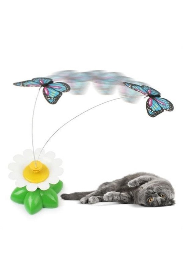 hareketli dönen kelebek - kedi oyuncağı ( pille çalışır), ad55yt0035-42839, kedi ürünleri, Buffer