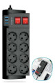 isıya dayanıklı termal akım korumalı 2 metre 16a 4000w 8li priz ve 3 usb li uzatma kablosu, 4.8099086136102e+16, elektrik malzemeleri, Quilling Seti