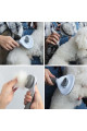 kedi köpek tüy toplayıcı kendini temizleyebilen ergonomik rahat evcil hayvan tarağı gri, 8683270839444, evcil hayvan ürünleri, Quilling Seti