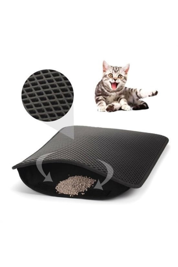 kedi tuvalet önü kum toplayıcı temizleyici elekli gri paspas, rbdn003, kedi ürünleri, Quilling Seti