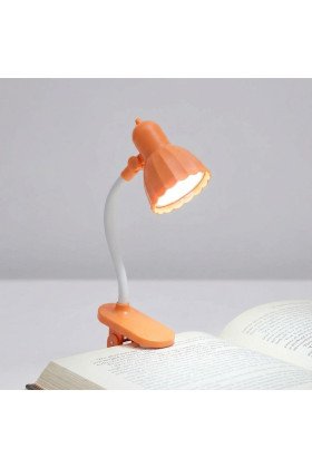 Lale Model Mandallı LED Kitap Okuma Lambası – Kıvrılabilir Esnek Gövdeli, Taşınabilir Gece Lambası & Masaüstü Okuma Işığı