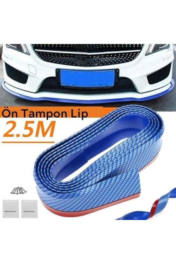 mavi 2,5 metre araba oto ön tampon koruyucu kauçuk pratik tampon şerit bant döşeme kiti, yntpandcs0003880000415126, bant ve yapıştırıcılar, Quilling Seti