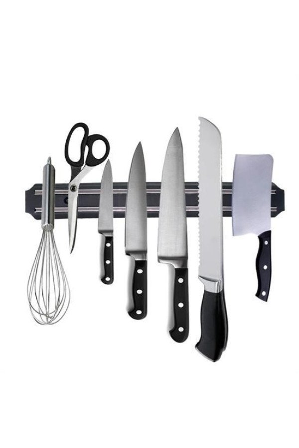 mıknatıslı paslanmaz duvar bıçak askısı standı 33 cm  aparat, o53yt0703-37871, mutfak ürünleri, Buffer