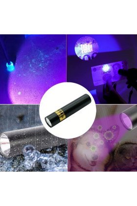 Mini Cep Boy USB İle Şarj Olan Oje Kurutucu Sahte Para Kontol LED UV Mor Işık El Feneri