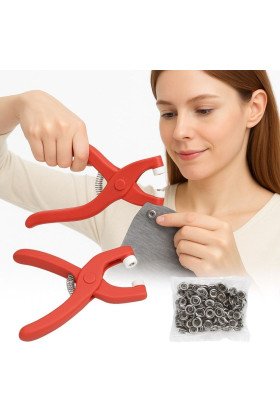 Plastik Çıt Çıt Pensi–Kıyafet, Bebek Önlüğü, Gömlek ve Tekstil Ürünleri İçin Çıtçıt Takma Aleti