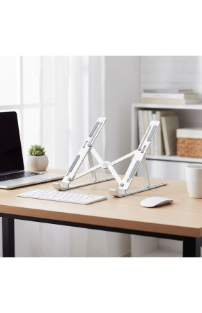Plastik Katlanır Tablet Standı – Ayarlanabilir Açılı, Taşınabilir Masaüstü Telefon ve Tablet Tutucu Stand
