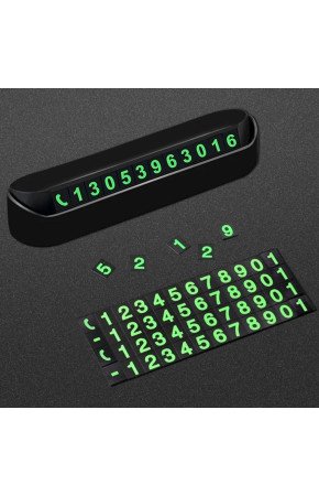 Pratik Fosforlu Telefon Numarası Yamzak İçin Araç İçi Oto Numaratör Numaralık
