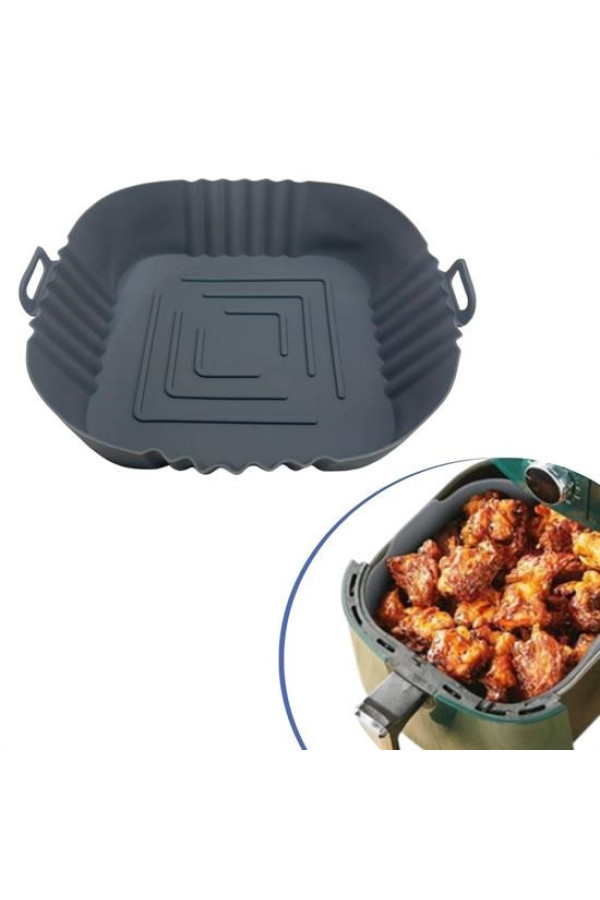 renkli isıya dayanıklı yıkanılabilir silikon fırın  airfryer kare model pişirme matı 20 cm, 8684003000049, mutfak ürünleri, Quilling Seti
