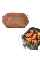 renkli isıya dayanıklı yıkanılabilir silikon fırın  airfryer kare model pişirme matı 20 cm, 8684003000049, mutfak ürünleri, Quilling Seti