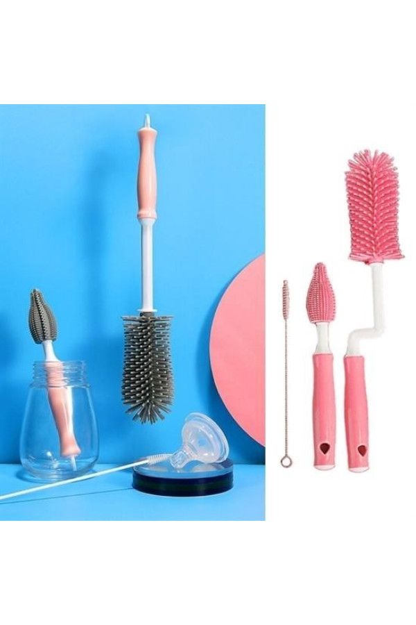 silikon uçlu ekstra yumuşak kıllı sağlam kavanoz bardak  şişe ve biberon temizleme fırçası, alife-brkd-73923-000004109, mutfak ürünleri, Quilling Malzemeleri
