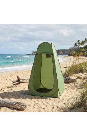 Tek Kişilik Yarı Otomatik Portatif Giyinme Kabini Çadırı – Plaj, Kamp, Duş ve Soyunma Kabini Outdoor Çadır 120x120x190 cm