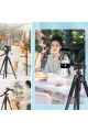 telefon ve fotoğraf makinası takılabilen bluetooth kumandalı 146 cm tripod, 0563505786812, elektronik ürünler, Quilling Seti