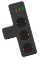 termal akım korumalı 3 adet soket,3 adet usb ve 1 adet type-c girişli 20w priz, 8684003002951, elektrik malzemeleri, Buffer