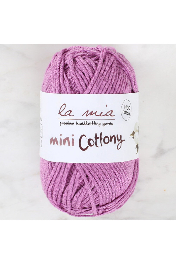 la mia mini cottony 25 gr mor bebek el örgü i̇pi, 8681001317803, örgü i̇pleri, La Mia