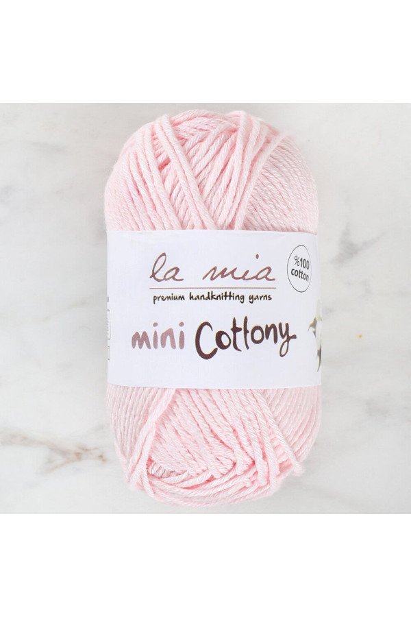la mia mini cottony 25 gr açık pembe bebek el örgü i̇pi, 8681001317865, örgü i̇pleri, La Mia
