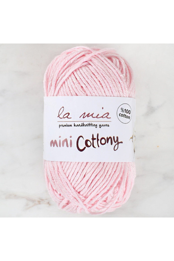 la mia mini cottony 25 gr pembe bebek el örgü i̇pi, 8681001317933, örgü i̇pleri, La Mia