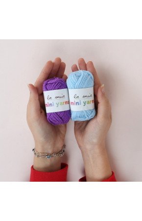 La Mia Mini Yarns 10 lu Paket 10gr Renkli El Örgü 